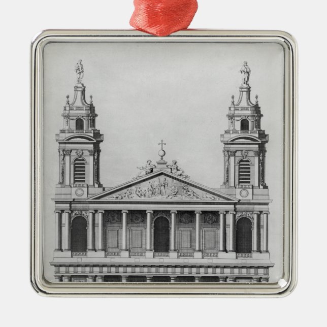 Church of Saint-Sulpice Metal Tree Decoration (Front)