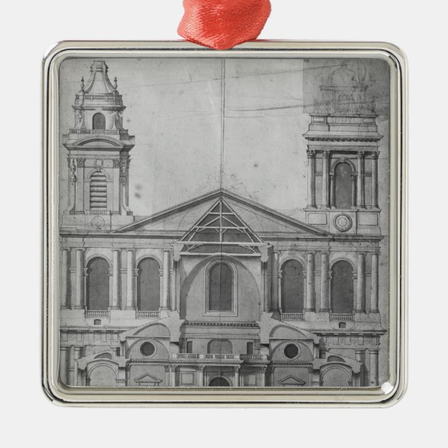 Church of Saint-Sulpice Metal Tree Decoration (Front)