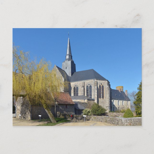Church of Sainte-Suzanne in France Postcard (Front)