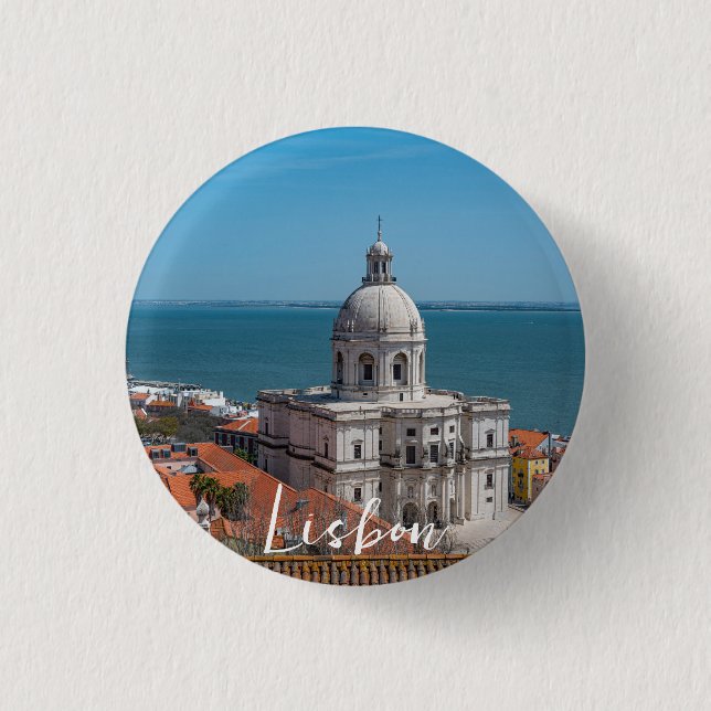 Church of Santa Engracia in Lisbon Portugal 3 Cm Round Badge (Front)