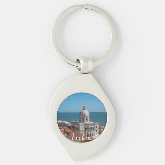 Church of Santa Engracia in Lisbon Portugal Key Ring (Front)
