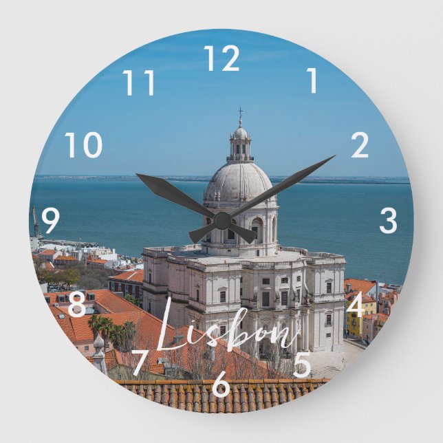 Church of Santa Engracia in Lisbon, Portugal Large Clock (Front)