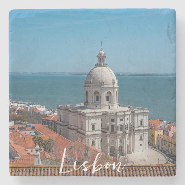 Church of Santa Engracia in Lisbon Portugal Stone Coaster (Front)