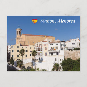 Church of Santa Maria - Mahon, Menorca, Spain Postcard