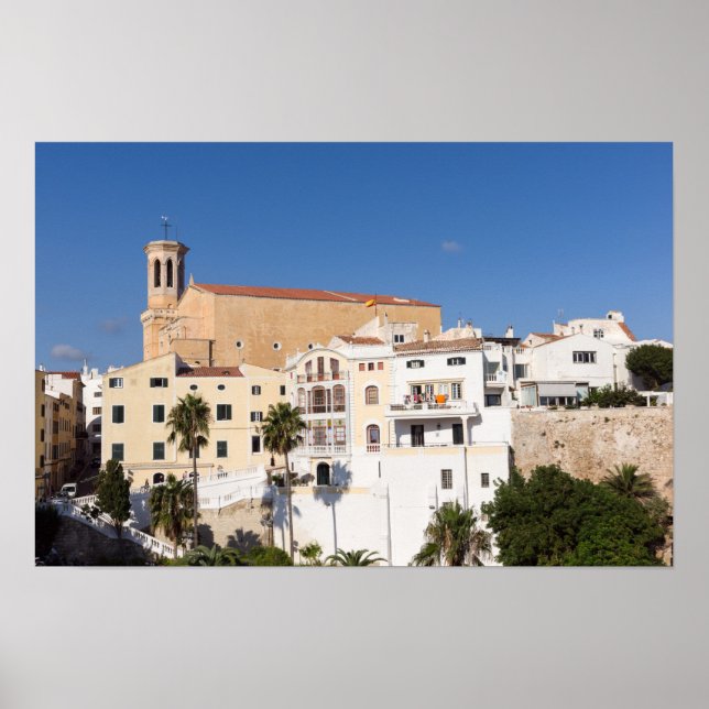 Church of Santa Maria - Mahon, Menorca, Spain Poster (Front)