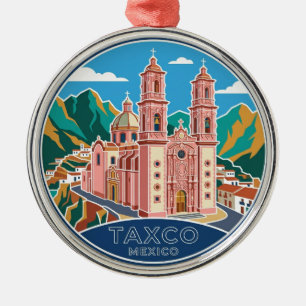 Church of Santa Prisca Mexico Metal Tree Decoration