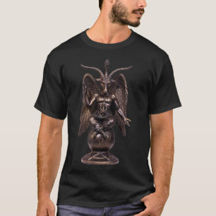 Church Of Satan Baphomet Temple Statue Lucifer T-Shirt