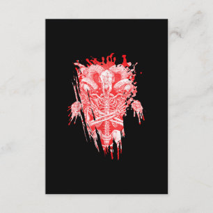 Church Of Satan Gift All Hail Goat Satanic Baphome Enclosure Card