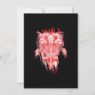 Church Of Satan Gift All Hail Goat Satanic Baphome Invitation