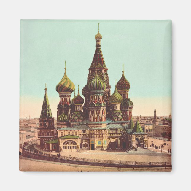 Church of St. Basil, Red Square Moscow Magnet (Front)