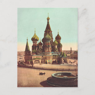 Church of St. Basil, Red Square Moscow Postcard