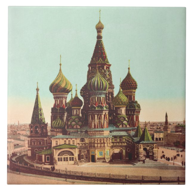 Church of St. Basil, Red Square Moscow Tile (Front)