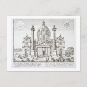 Church of St. Charles Borromeo (1538-84), Vienna, Postcard