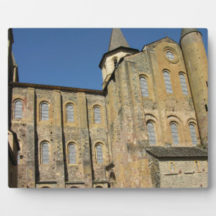 Church of St. Foy, begun c.1050 by Abbot Odolric ( Plaque