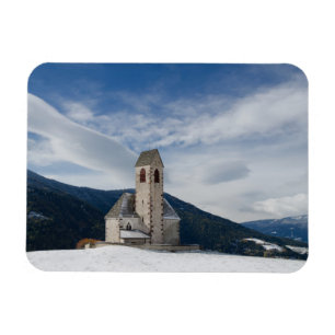 Church of St. Jakob in Villnöss rectangle magnet