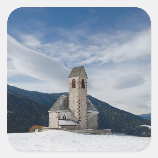 Church of St. Jakob in Villnöss sticker (Front)