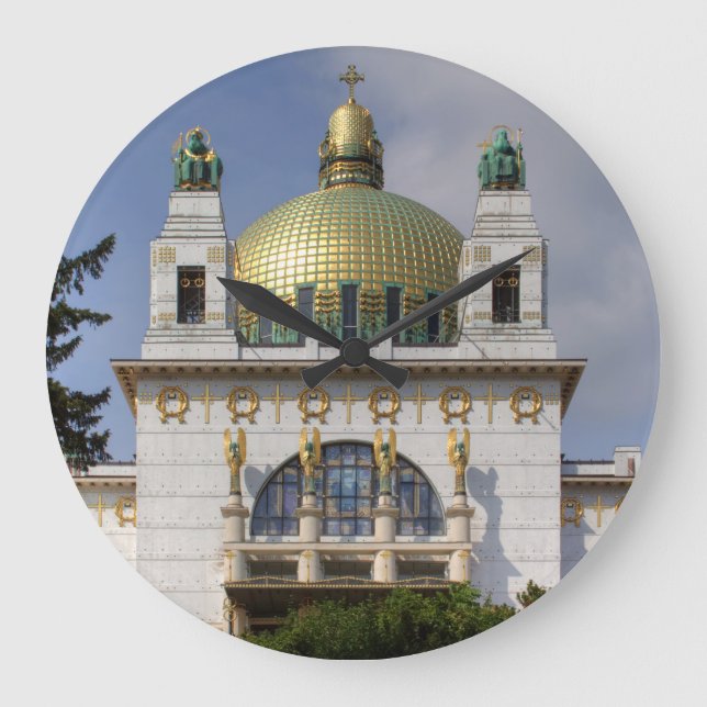Church of St. Leopold Vienna Austria Large Clock (Front)