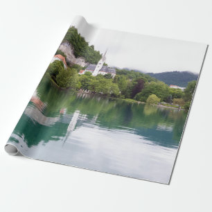 Church of St Martin, Bled, Slovenia Wrapping Paper