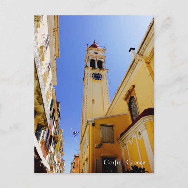 Church of St. Spyridon, Corfu, Greece Postcard (Front)