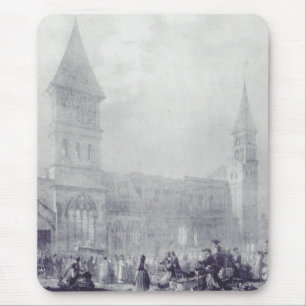 Church of the Abbey of Saint Philibert at Tounus Mouse Mat