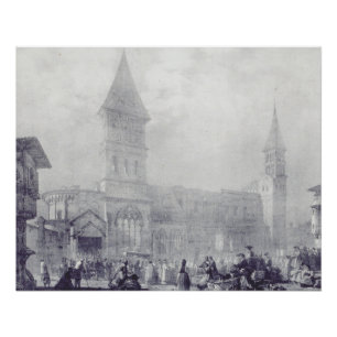 Church of the Abbey of Saint Philibert at Tounus Poster