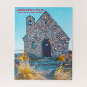 Church of the Good Shepherd, Lake Tekapo. Jigsaw P Jigsaw Puzzle