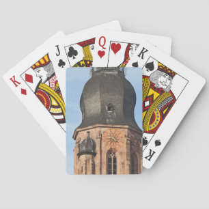 Church of the Holy Ghost in Old Town Heidelberg Playing Cards