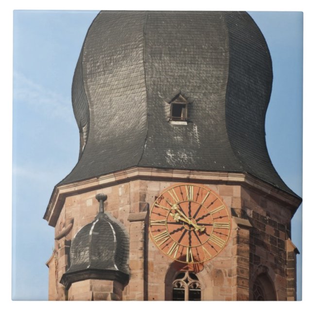 Church of the Holy Ghost in Old Town Heidelberg Tile (Front)