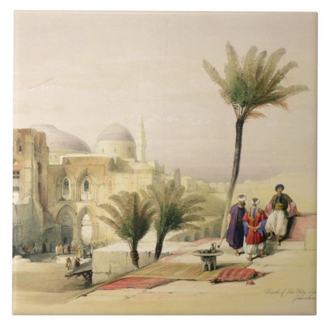 Church of the Holy Sepulchre, Jerusalem, plate 11 Tile (Front)