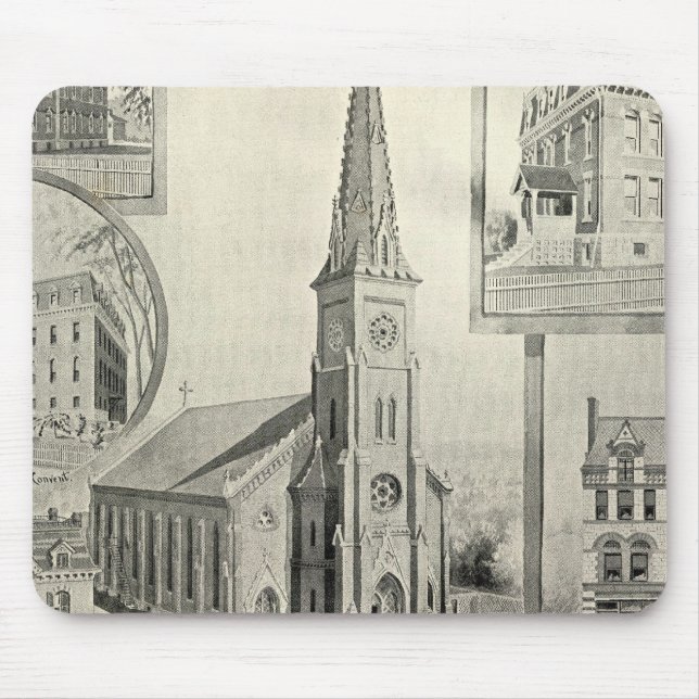 Church of the Immaculate Conception, Waterbury Mouse Mat (Front)