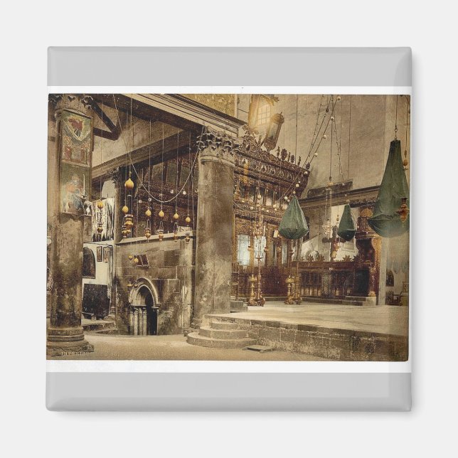 Church of the nativity (interior), Bethlehem, Holy Magnet (Front)