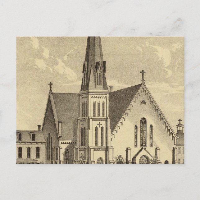 Church of the Sacred Heart East Liberty Postcard (Front)