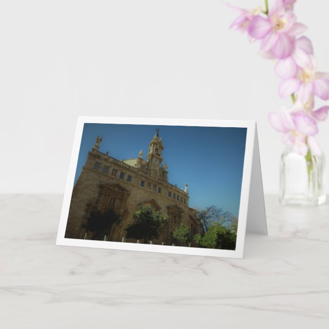 Church of the Santos Juanes, Valencia City, España Card (Orchid)