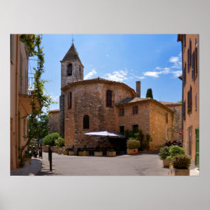 Church of Tourrettes-sur-Loup in France  Poster