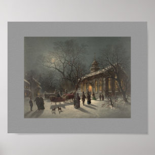 Church on Christmas Eve Poster