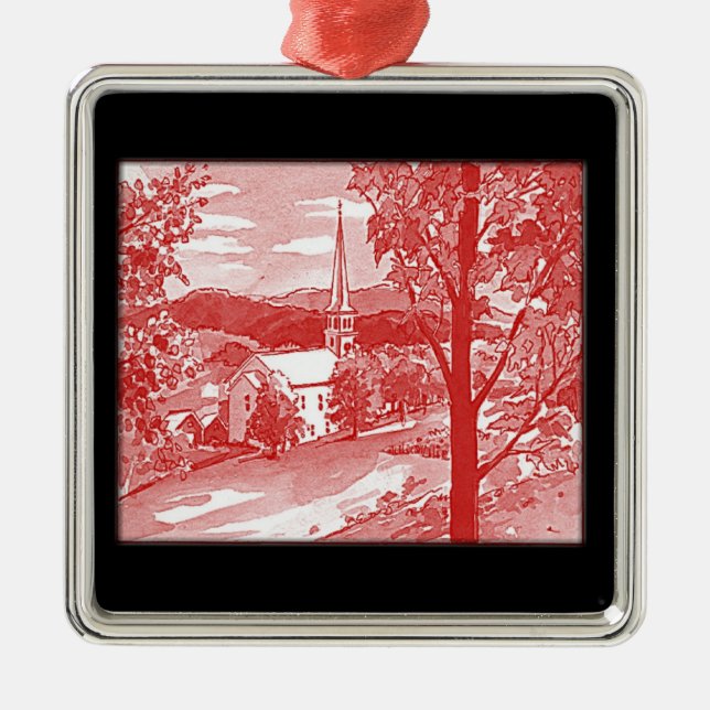 CHURCH ON THE HILL ORNAMENT (Front)