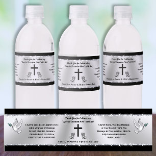 Church or, Christian Water Bottle Stickers, Custom Water Bottle Label