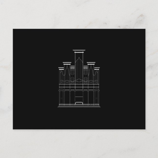 Church Organ Postcard (Front)