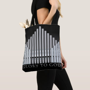 Church Organist All-Over-Print Tote, Shoulder Tote