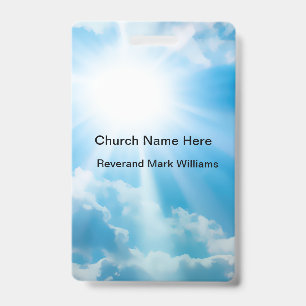 Church Pastor And Clergy Faith Name ID Badge