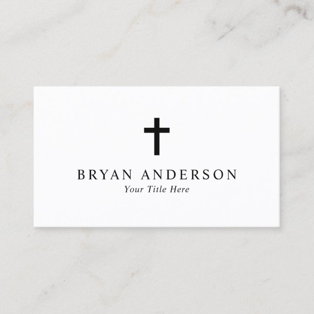 Church Pastor Business Card (Front)