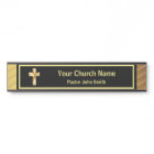 Church Pastor Classy Gold And Black