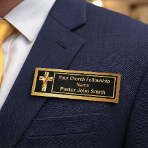 Church Pastor Classy Gold And Black 