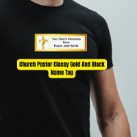 Church Pastor Classy Gold And Black 