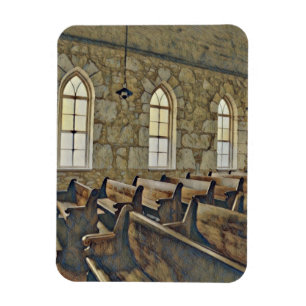 Church Pew Magnet