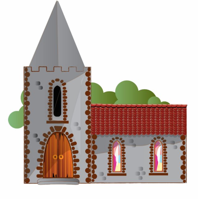 Church Photo Sculpture Magnet (Front)