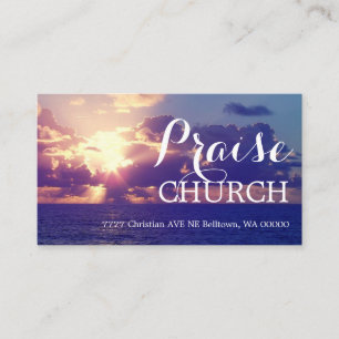 Church Religion Christian Pastor Business Card