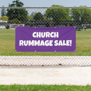 Church Rummage Sale! Bright Banner
