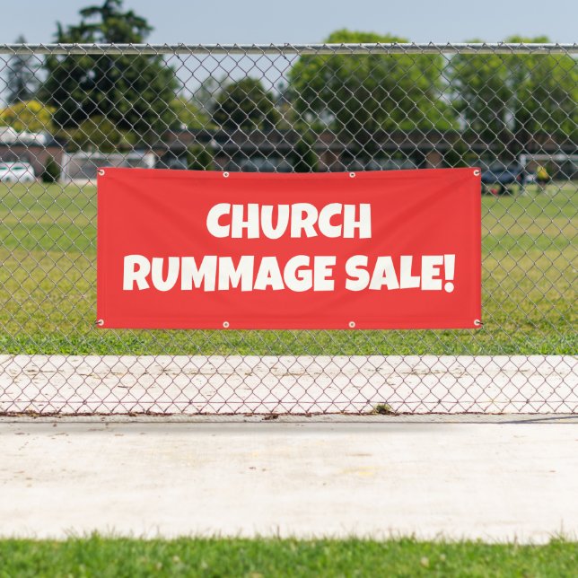 Church Rummage Sale! Bright Banner (Insitu)