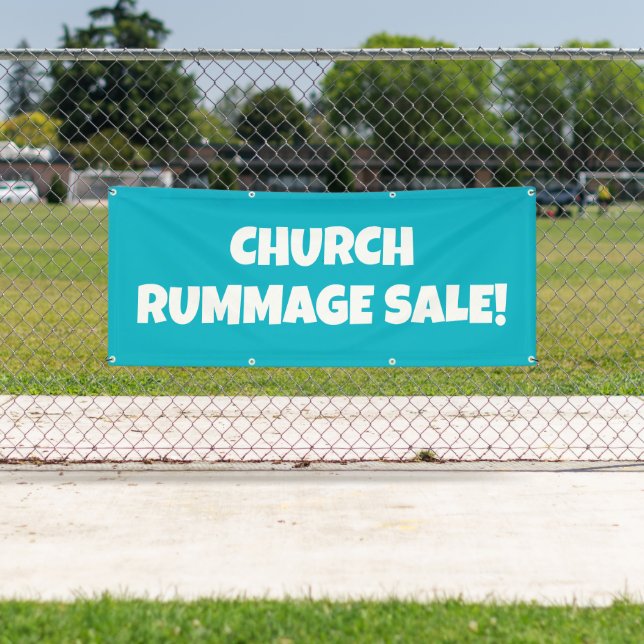 Church Rummage Sale! Bright Banner (Insitu)